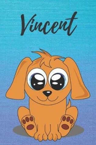 Cover of Vincent dog coloring book / notebook / journal / diary