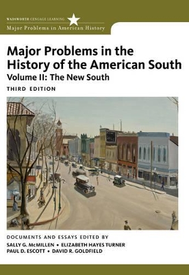 Book cover for Major Problems in the History of the American South, Volume 2