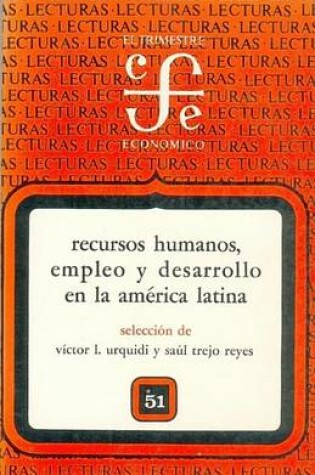 Cover of Recursos Humanos, Empleo y Desarrollo En La America Latina. Actas de La Sesion VI, del Quinto Congreso Mundial de Economia, I