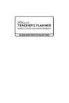 Book cover for Ultimate Teacher's Planner - Black and White Collection