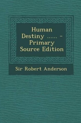 Cover of Human Destiny ......