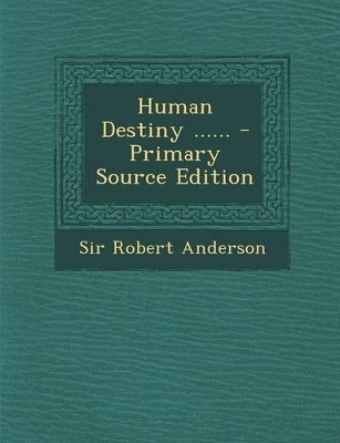 Book cover for Human Destiny ......