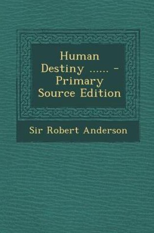 Cover of Human Destiny ......