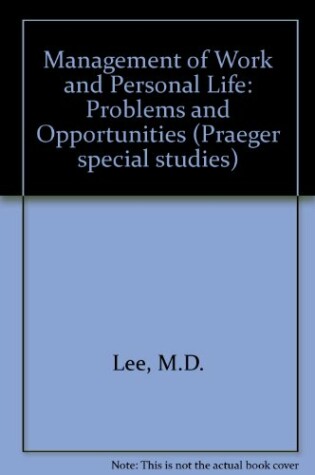 Cover of Management of Work and Personal Life