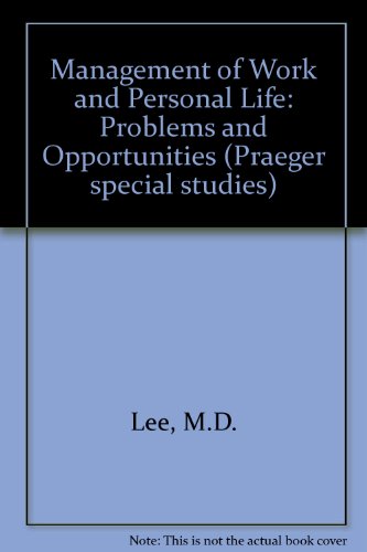 Book cover for Management of Work and Personal Life