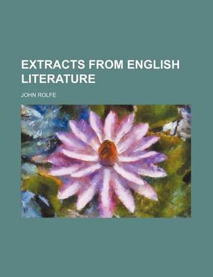 Book cover for Extracts from English Literature