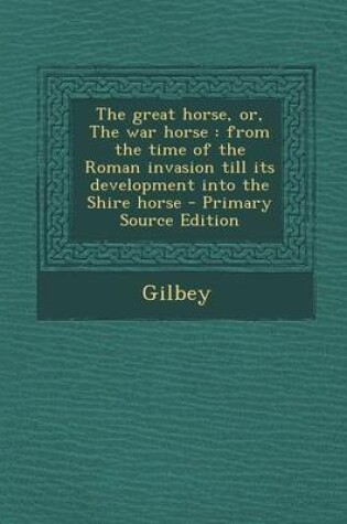 Cover of The Great Horse, Or, the War Horse