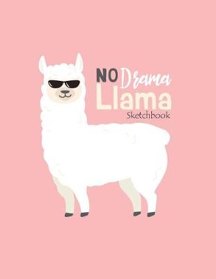 Book cover for No drama llama sketchbook