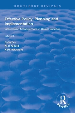 Cover of Effective Policy, Planning and Implementation