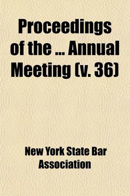 Book cover for Proceedings of the Annual Meeting (Volume 36)