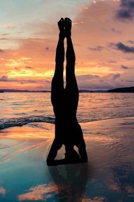 Book cover for Yoga Handstand on the Beach Zen Journal