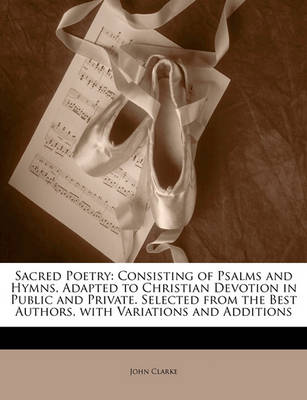 Book cover for Sacred Poetry