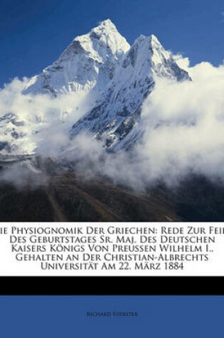 Cover of Die Physiognomik Der Griechen