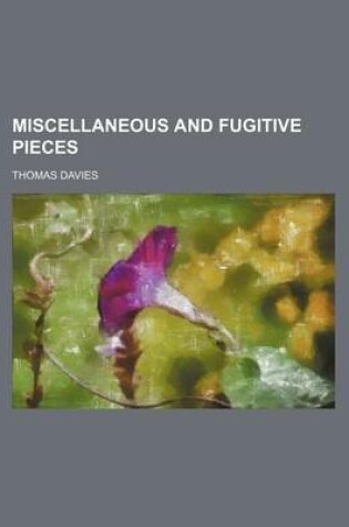 Cover of Miscellaneous and Fugitive Pieces (Volume 3)