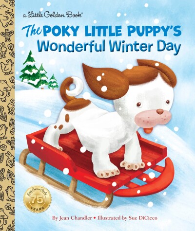 Book cover for The Poky Little Puppy's Wonderful Winter Day