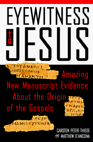 Book cover for Eyewitness to Jesus