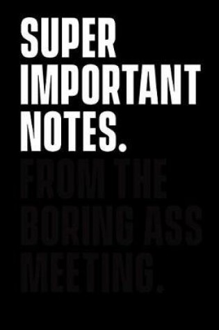 Cover of Super Important Notes. from the Boring Ass Meeting.