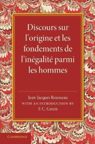 Cover of Discours sur l'origine et les fondements de l'inegalite parmi les hommes