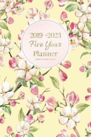 Cover of 2019-2023 Five Year Planner Spring Flower -Yellow