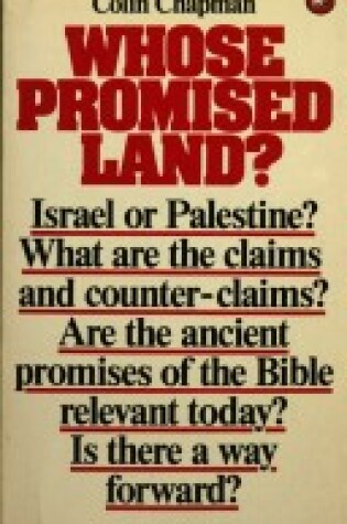 Cover of Whose Promised Land?