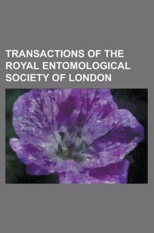 Cover of Transactions of the Royal Entomological Society of London