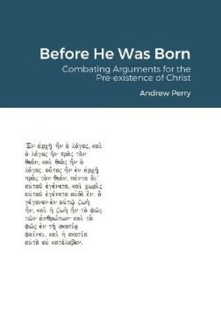 Cover of Before He Was Born