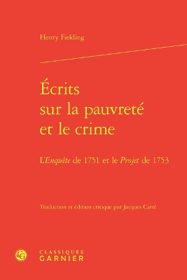 Book cover for Ecrits Sur La Pauvrete Et Le Crime