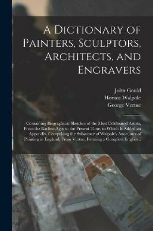 Cover of A Dictionary of Painters, Sculptors, Architects, and Engravers