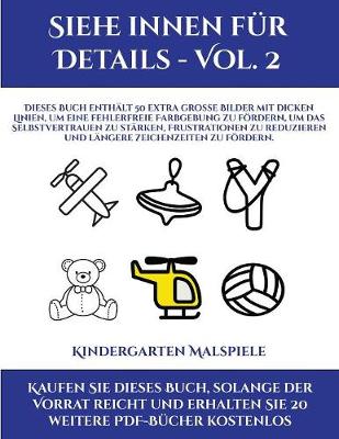 Book cover for Kindergarten Malspiele (Siehe innen fur Details - Vol. 2)