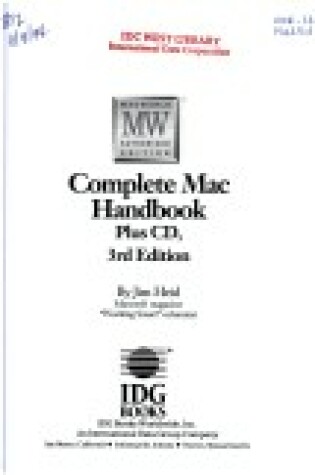 Cover of "Macworld" Complete Mac Handbook