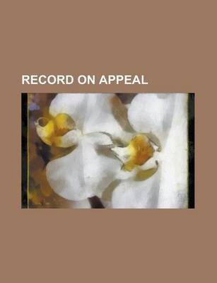 Book cover for Record on Appeal