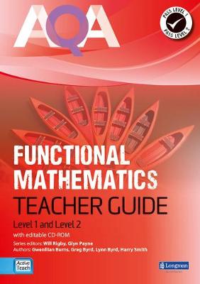 Book cover for AQA Functional Mathematics Teacher Guide with CD-ROM