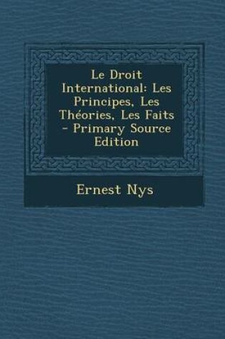 Cover of Le Droit International