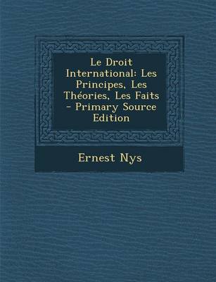 Book cover for Le Droit International