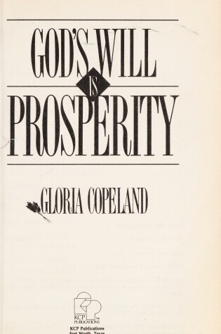 Cover of Gods Will is Prosperity