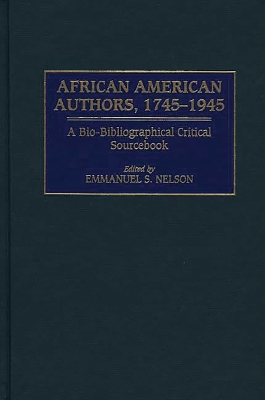 Book cover for African American Authors, 1745-1945