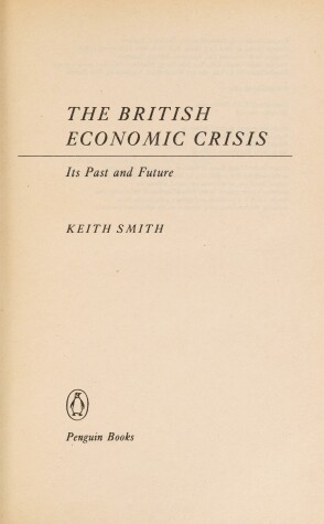 Cover of The British Economic Crisis