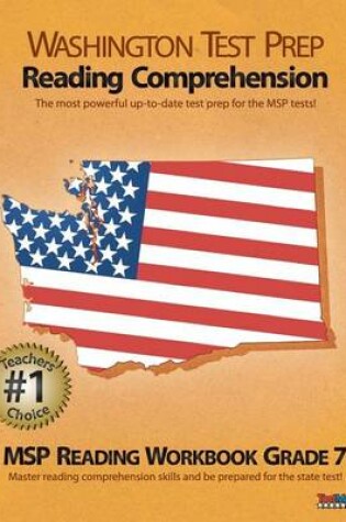 Cover of Washington Test Prep Reading Comprehension Msp Reading Workbook Grade 7