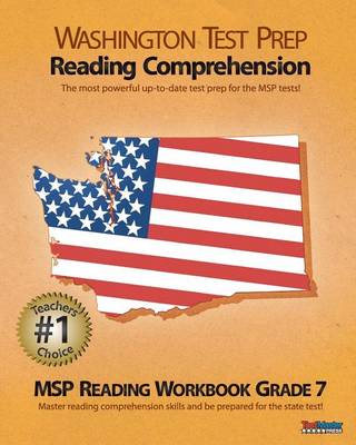 Book cover for Washington Test Prep Reading Comprehension Msp Reading Workbook Grade 7
