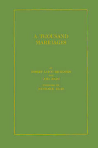 Cover of A Thousand Marriages