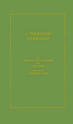 Book cover for A Thousand Marriages