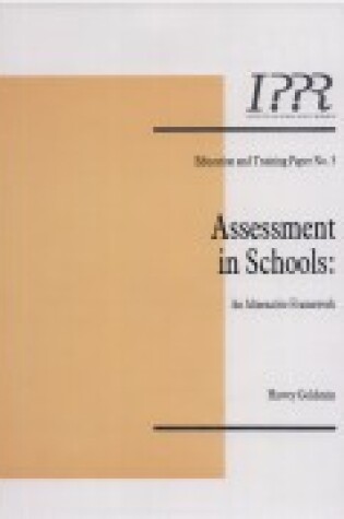 Cover of Assessment in Schools