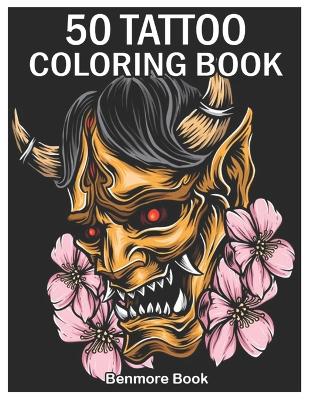 Book cover for 50 Tattoo Coloring Book