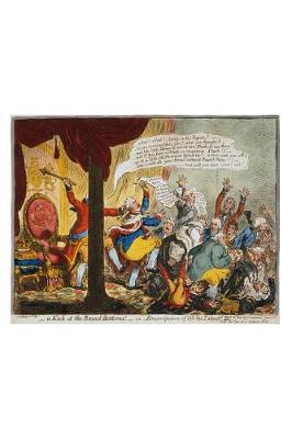 Book cover for Political Cartoon 1805 King George III Broad Bottoms by Gillray Journal