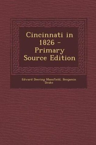 Cover of Cincinnati in 1826