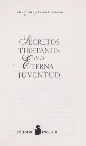 Book cover for Secretos Tibetanos de La Eterna Juventud