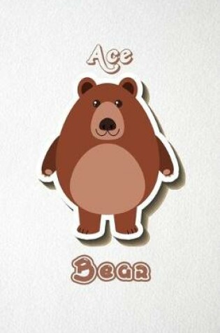 Cover of Ace Bear A5 Lined Notebook 110 Pages