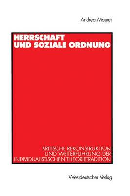 Book cover for Herrschaft und soziale Ordnung