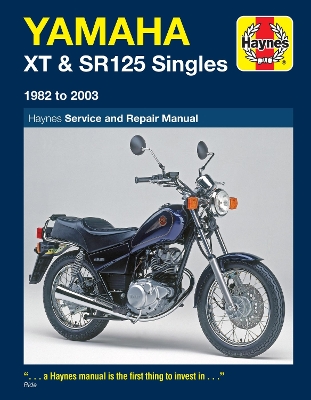 Book cover for Yamaha XT & SR125 (82 - 03) Haynes Repair Manual