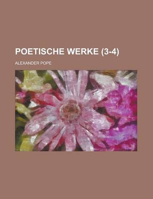 Book cover for Poetische Werke (3-4 )